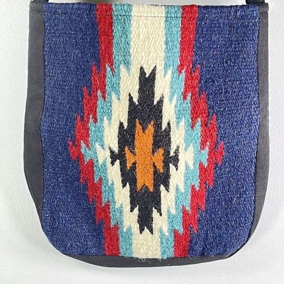 El Paso Saddle Blanket Co Aztec Southwestern Woven Tote Bag Western Boho Rodeo - Picture 10 of 10